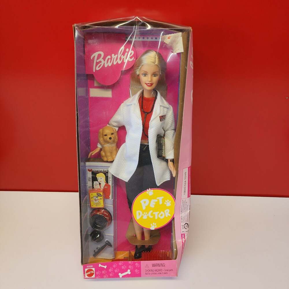 Mattel Barbie Pet Doctor Doll 2000 Model 50595